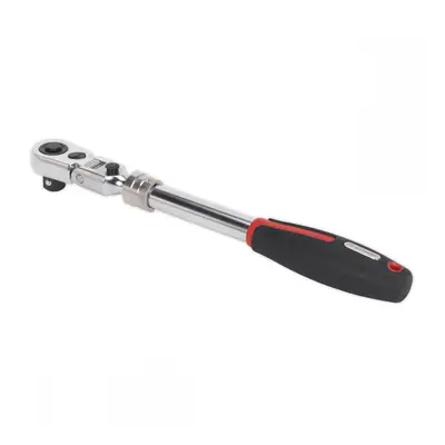 Sealey AK8984 Ratchet Wrench 1/2inSq Drive Flexi-Head Extendable Platinum Series