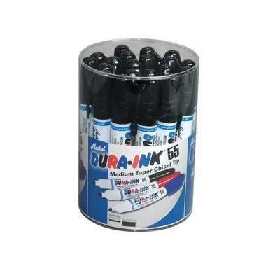 Markal MRK-96078 Dura-Ink® 55 Medium Taper Marker Black (Tub 20)