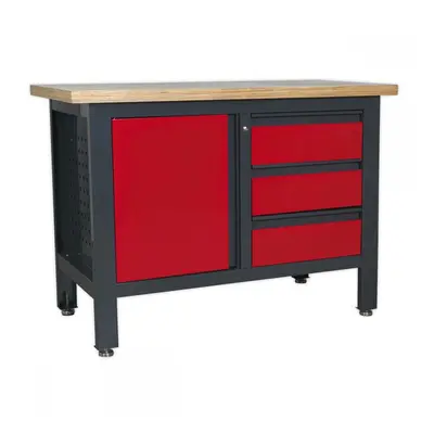 Sealey AP1372B Workstation With 3 Drawers & Cupboard