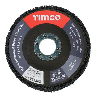 Timco 231363 Nylon Stripping & Preparation Disc 115 X 22.23 Pack 1