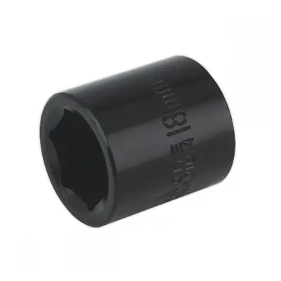 Sealey IS3818 Impact Socket 18Mm 3/8inSq Drive