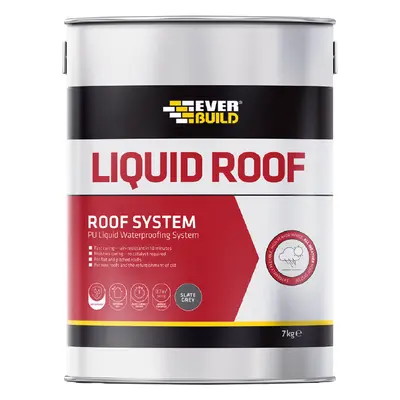 Everbuild Aquaseal Liquid Roof Slate Grey 7Kg