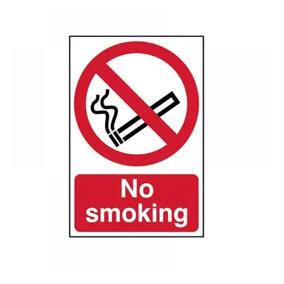 Scan 4050 No Smoking - Pvc Sign 400 X 600Mm