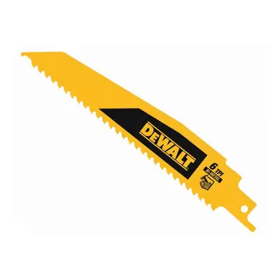 Dewalt DT90380-QZ Bi-Metal Wood Demolition Reciprocating Blade 152Mm X 6 Tpi (Pack 5)