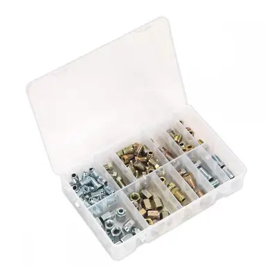 Sealey AB068BPN Brake Pipe Nut Assortment 200Pc - Metric & Imperial