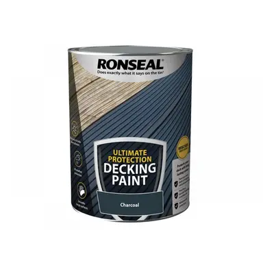 Ronseal 39144 Ultimate Protection Decking Paint Charcoal 5 Litre