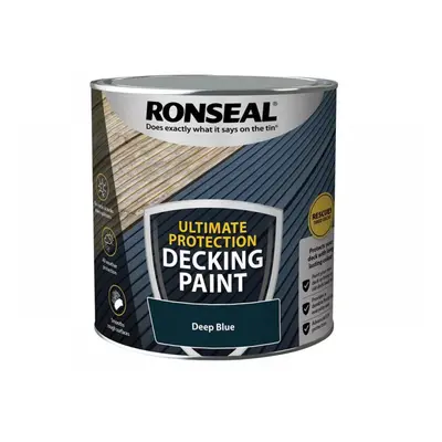 Ronseal 39147 Ultimate Protection Decking Paint Deep Blue 2.5 Litre