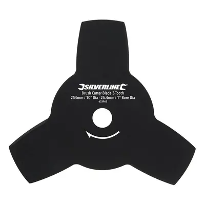 Silverline 633965 Brush Cutter Blade 3-Tooth 254Mm / 10in Dia - 25.4Mm / 1in Bore Dia Each 1