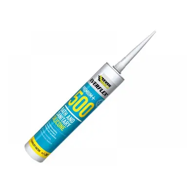 Everbuild Sika 484842 500 Bath & Sanitary Silicone Sealant White 290Ml