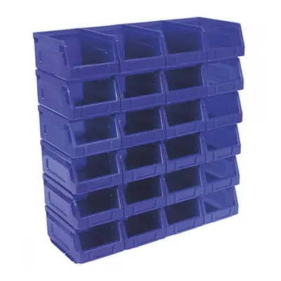 Sealey TPS224B Plastic Storage Bin 105 X 165 X 85Mm - Blue Pack Of 24