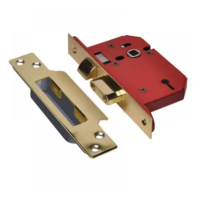 Union Y2203S-PB-3.0 Strongbolt 2203S 3 Lever Mortice Sashlock Polished Brass 81Mm 3In Visi