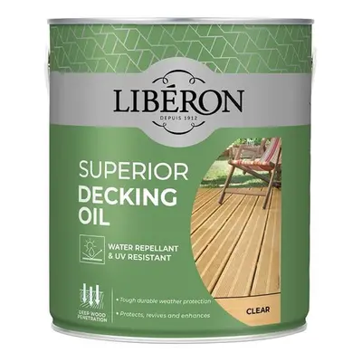 Liberon 126103 Superior Decking Oil Clear 2.5 Litre