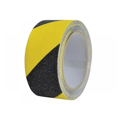 Faithfull 0808505BYTB6 Anti-Slip Tape 50Mm X 5M Black & Yellow Hazard