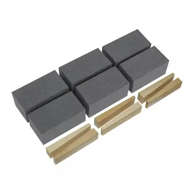 Sealey FGB60 Floor Grinding Block 50 X 50 X 100Mm 60Grit - Pack Of 6