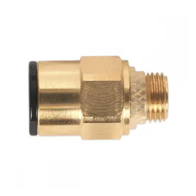 Sealey JGBC818 Brass Superthread Straight Adaptor 8Mm X 1/8inBsp Pack Of 2 (John Guest Speedfit®