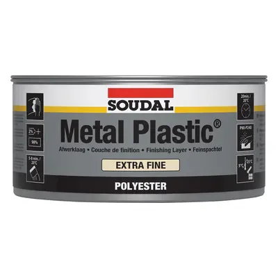 Soudal Metal Plastic Extra Fine White 2Kg tin 5