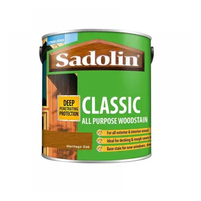 Sadolin 5090980 Classic Wood Protection Heritage Oak 2.5 Litre