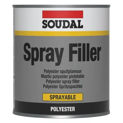 Soudal Spray Filler Grey 1L tin 6