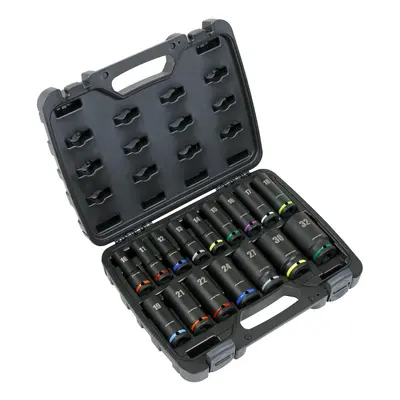 Sealey AK5818M Impact Socket Set 16Pc 1/2inSq Drive Deep Metric