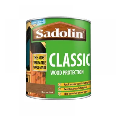 Sadolin 5028479 Classic Wood Protection Burma Teak 1 Litre