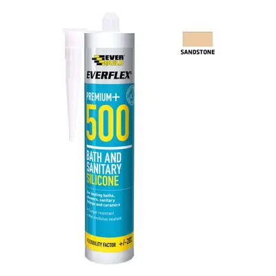 Everbuild Silicone 500 Sandstone 295Ml