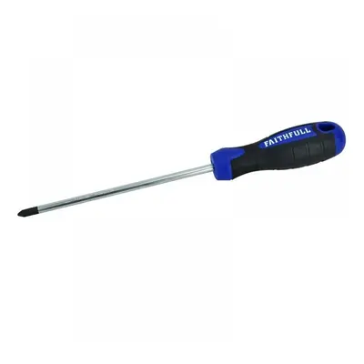 Faithfull Soft Grip Screwdriver Phillips Tip Ph2 X 150Mm