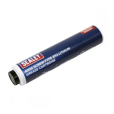 Sealey SCS107 Screw-Type Ep2 Lithium Grease Cartridge 400G