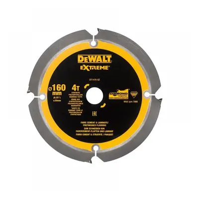 Dewalt DT1470-QZ Extreme Pcd Fibre Cement Saw Blade 160 X 20Mm X 4T