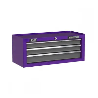 Sealey AP22309BBCP Mid-Box 3 Drawer With Ball-Bearing Slides - Purple/Grey