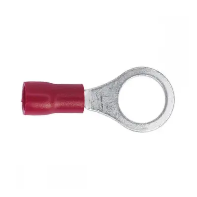 Sealey RT27 Easy-Entry Ring Terminal Ø8.4Mm (5/16in) Red Pack Of 100