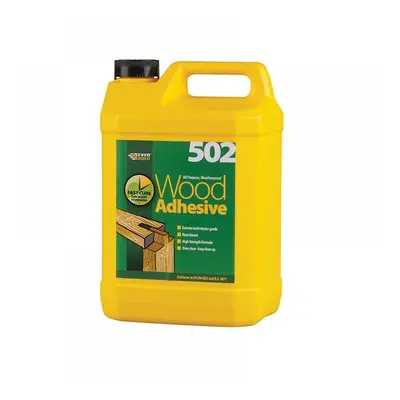 Everbuild Sika 488859 502 All Purpose Weatherproof Wood Adhesive 5 Litre