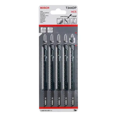 Bosch T344Dp Precision For Wood Jigsaw Blades (5 Pack)