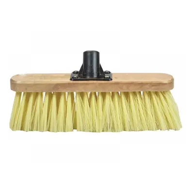 Faithfull Soft Cream Pvc Bristle Broom Head 300Mm (12In) Threaded Socket