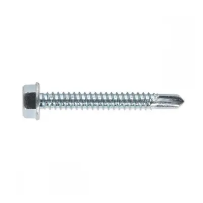 Sealey SDHX6350 Self-Drilling Screw 6.3 X 50Mm Hex Head Zinc Pack Of 100