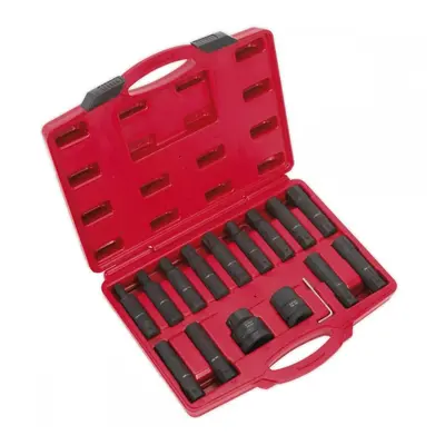 Sealey SX098 Impact Hex Trx-Star* & Trx-Star* Female Socket Bit Set 16Pc 3/4in & 1inSq Drive