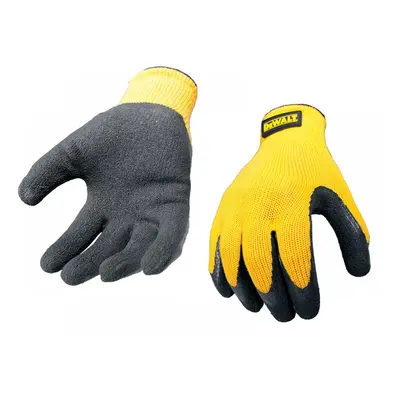 Dewalt DPG70L EU Yellow Knit Back Latex Gloves - Large