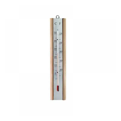 Faithfull Thermometer Wall Beech Silver 200Mm