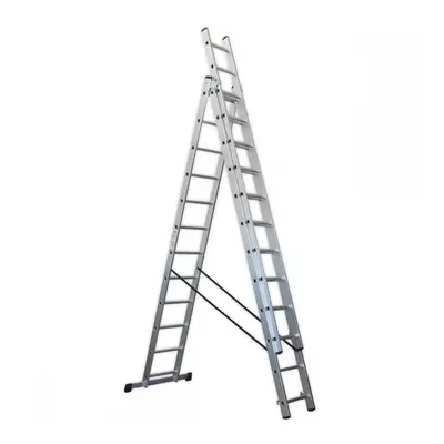 Sealey ACL312 Aluminium Extension Combination Ladder 3X12 En 131