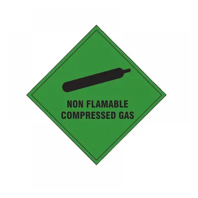 Scan 1870S Non Flammable Compressed Gas - Self Adhesive Vinyl Sign 100 X 100Mm