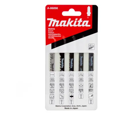 Makita A-86898 Jigsaw Blades For Wood Pvc & Metal (5 Piece)