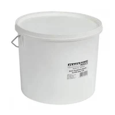 Sealey GB25KG Shot Blasting Beads Glass 25Kg Plastic Tub