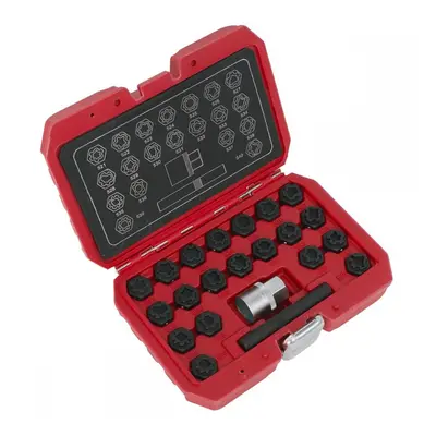 Sealey SX220 Locking Wheel Nut Key Set 22Pc - Vag