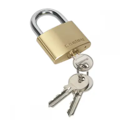 Sealey PL102 Brass Body Padlock 50Mm