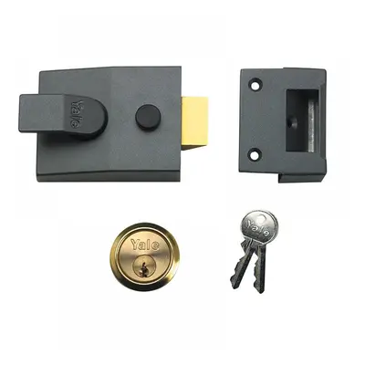 Yale Locks 630089001709 89 Deadlock Nightlatch 60Mm Backset Dmg Finish Satin Chrome Cylinder Box