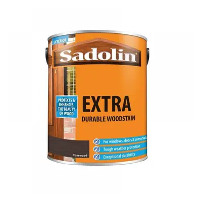 Sadolin 5028561 Extra Durable Woodstain Rosewood 5 Litre