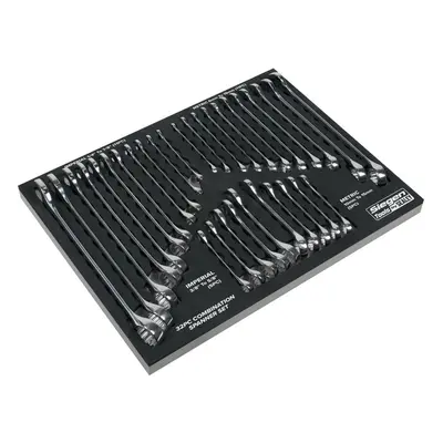 Sealey S01239 Combination Spanner Set 32Pc - Metric/Imperial