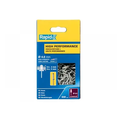 Rapid 5001432 High Performance Rivets 4 X 8Mm (Box 500)