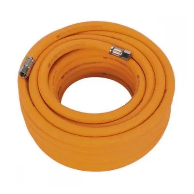 Sealey AHHC1538 Air Hose 15M X Ø10Mm Hybrid High-Visibility With 1/4inBsp Unions