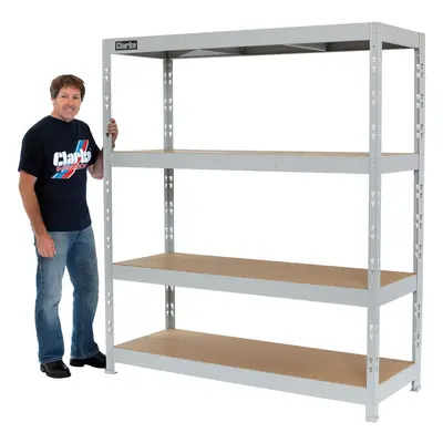 Clarke 6600768 Csm4350/60Lg 350 Boltless Shelving (Light Grey)