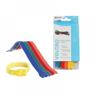 Velcro® Brand 60250 One-Wrap® Reusable Ties (5) 12Mm X 20Cm Multi-Colour